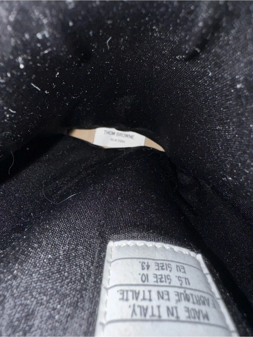 Thom Browne Black Men's Snow & Rain Lace-Up Boots